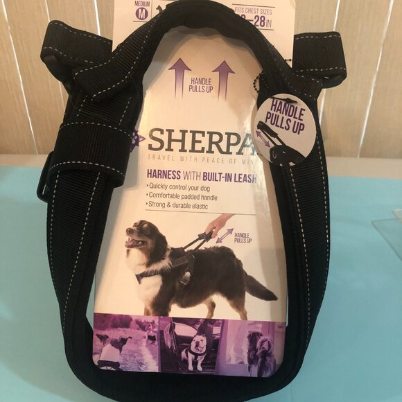 SHERPA HARNESS WITH BUILT IN LEASH Medium 23-28" chest - Picture 1 of 5
